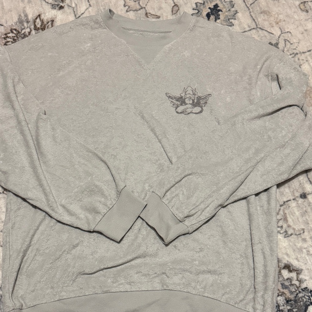 Boys Lie V-Neck Gray sweatshirt with Angel Design